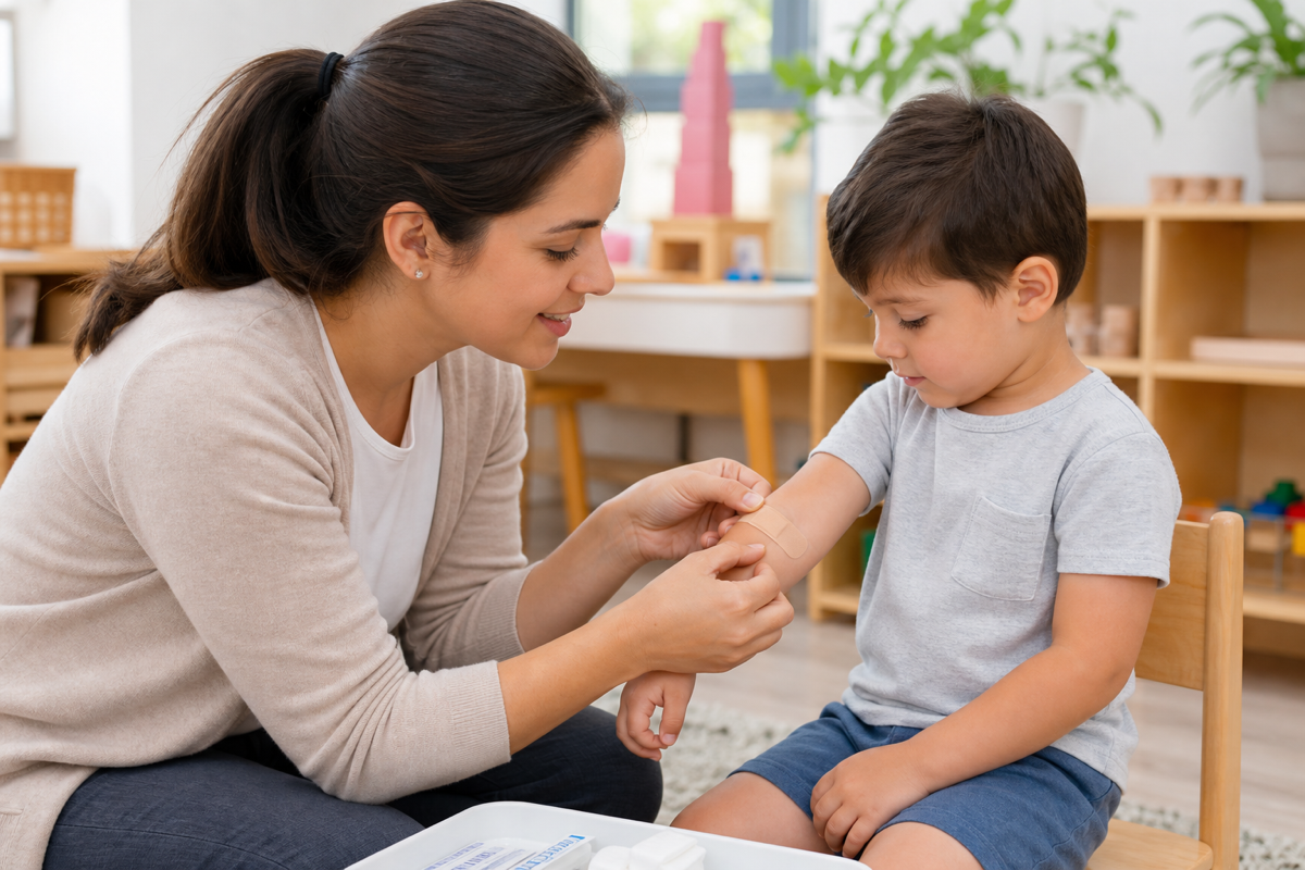 Caring for a child's wellbeing at school